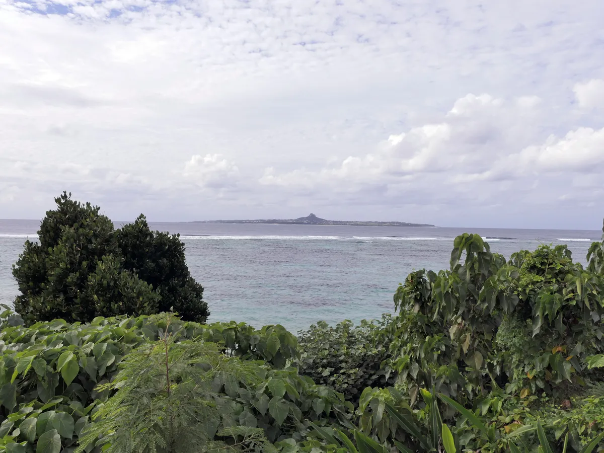 Emerald Beach in Motobu, northern Okinawa, beside the Churaumi Aquarium